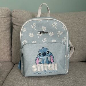 Disney Stitch Kids Backpack - Light Blue and White